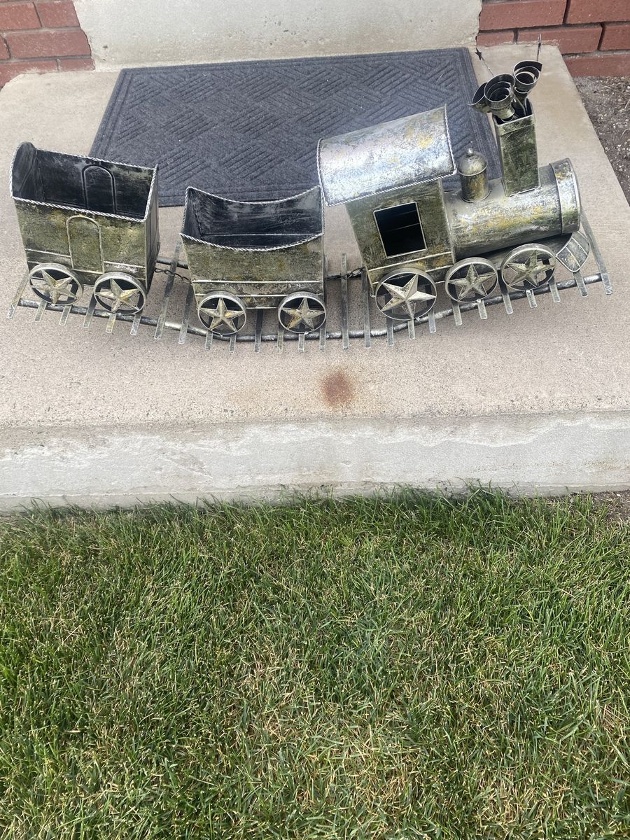 Decorative Metal Christmas Train
