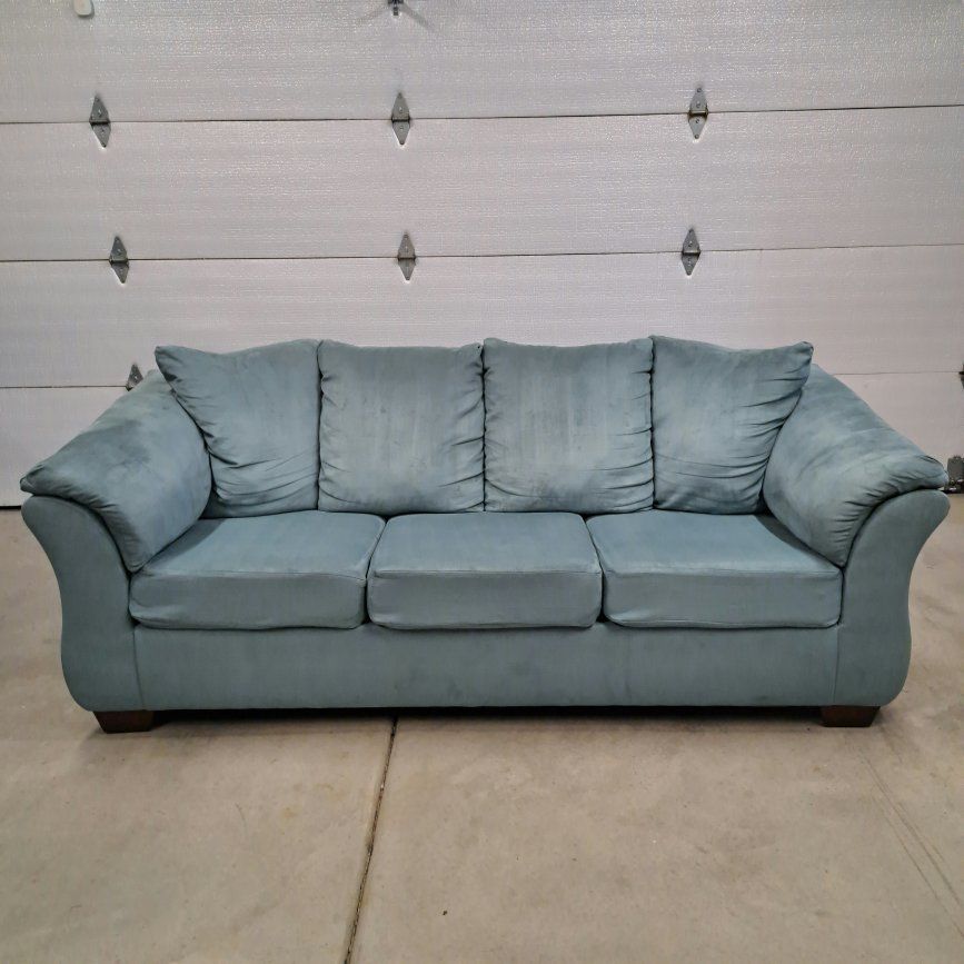 FREE DELIVERY- Beautiful Teal Sofa