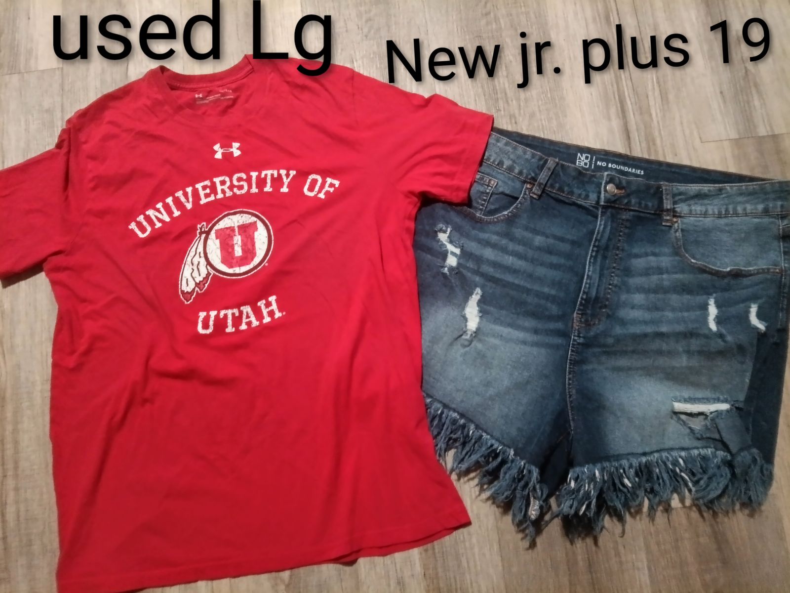U OF U SHIRT AND NEW SHORTS PLUS 19