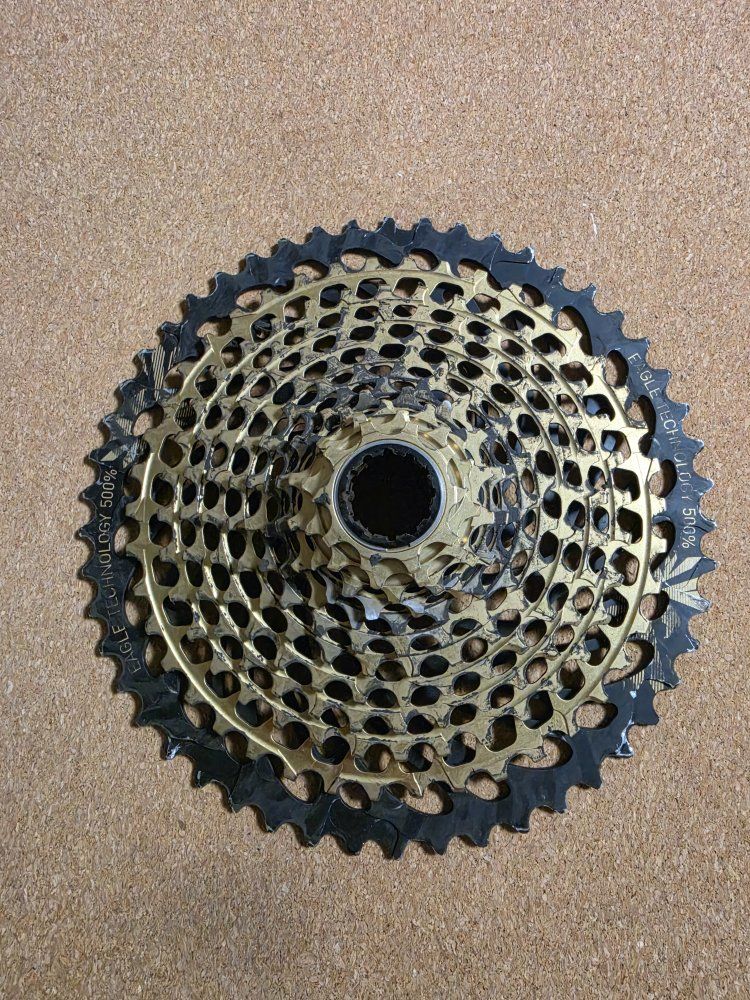 SRAM 12-Speed Cassette - Gold/Rainbow, 10-50t & 10-52t,