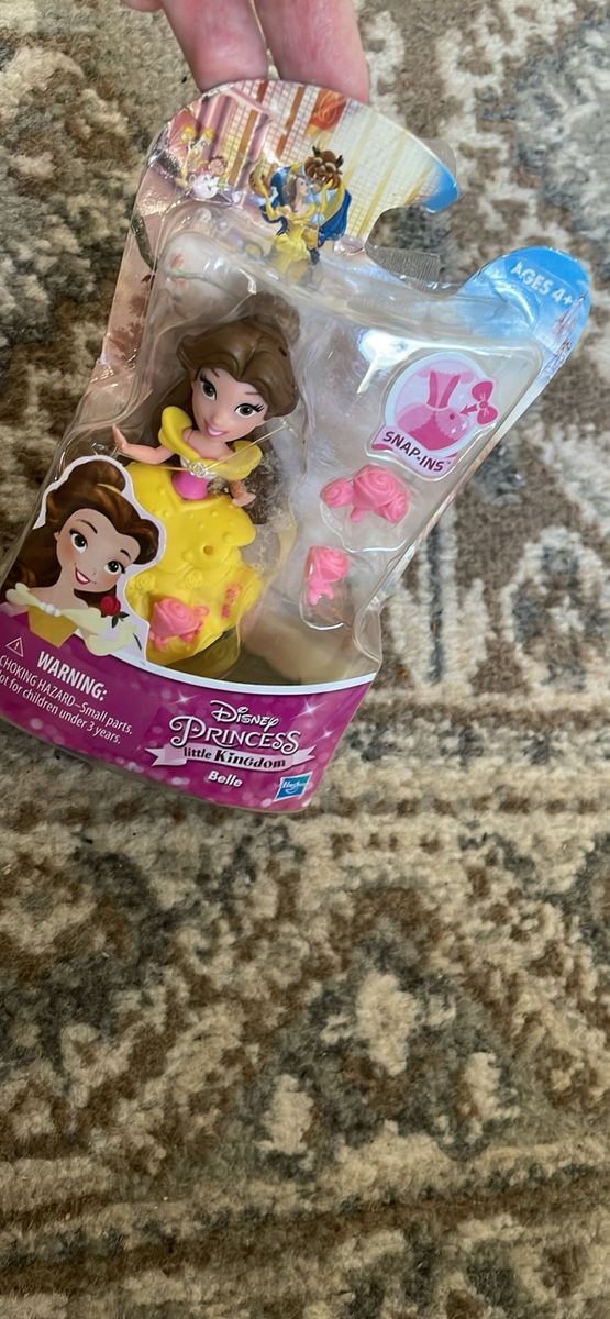 Disney Princess Little Kingdom Belle Mini Doll New Snap In To Decorate Nice HG4