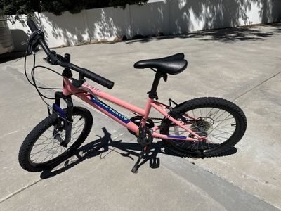 Nishiki Pueblo 20" Kids Mountain Bike - Pink, 7-Speed, Front Suspension, All-Terrain Tires