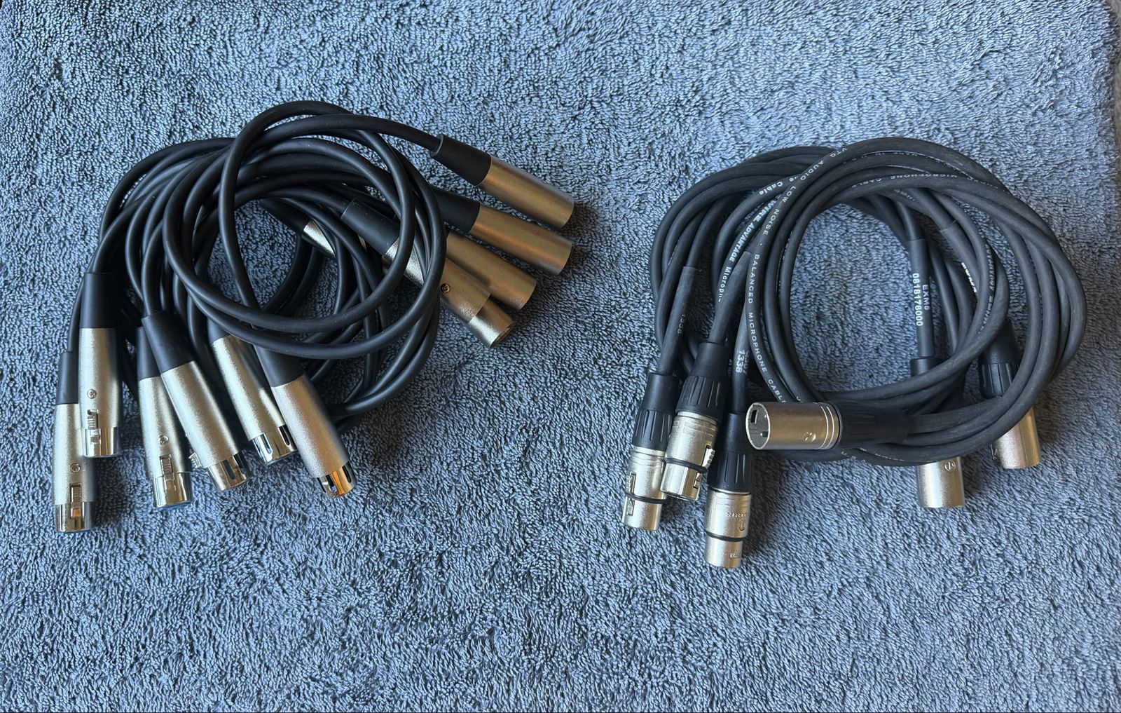 8-Pack Balanced XLR Patch Cables – 3ft (6) & Live Wire 5ft (2)