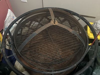 Metal Fire Pit With Screen