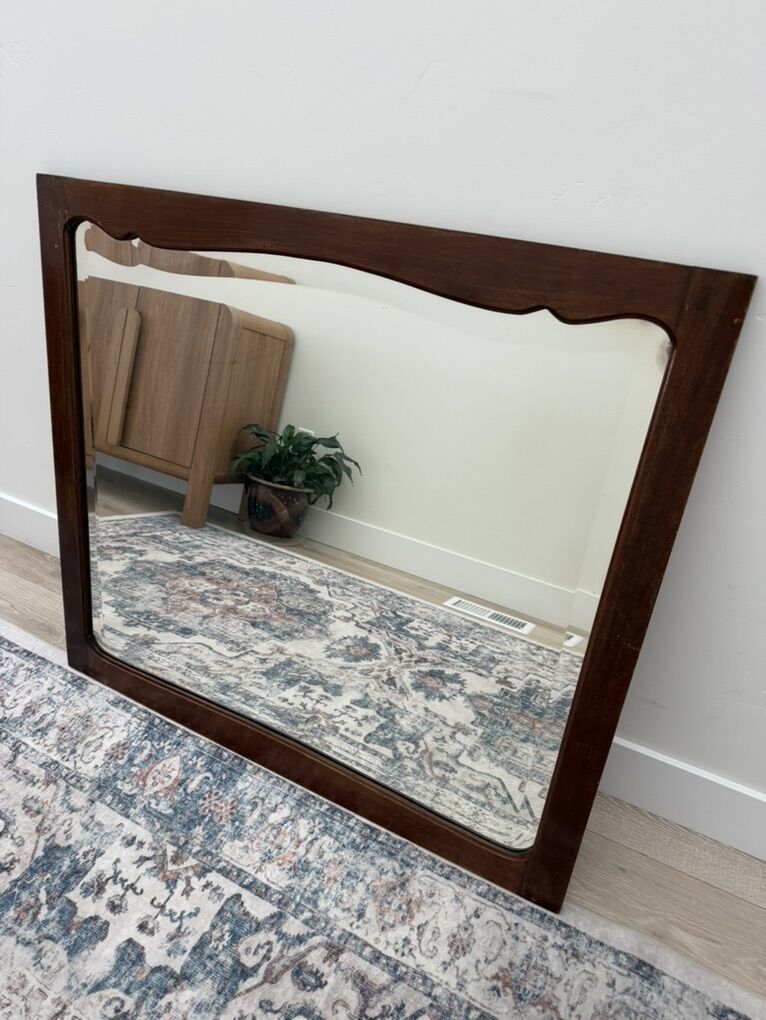 Vintage Solid Wood Mirror
