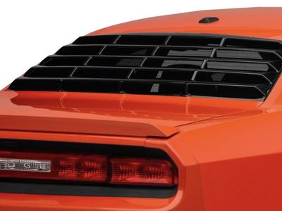 Brand New MP Concepts Gloss Black Rear Window Louvers (08-23 Challenger) — In Box