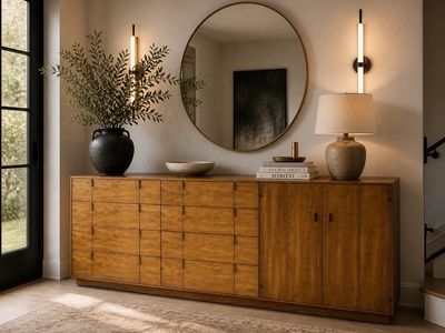 Mid-Century Modern Hickory Manufacturing Dresser / Credenza 76” long