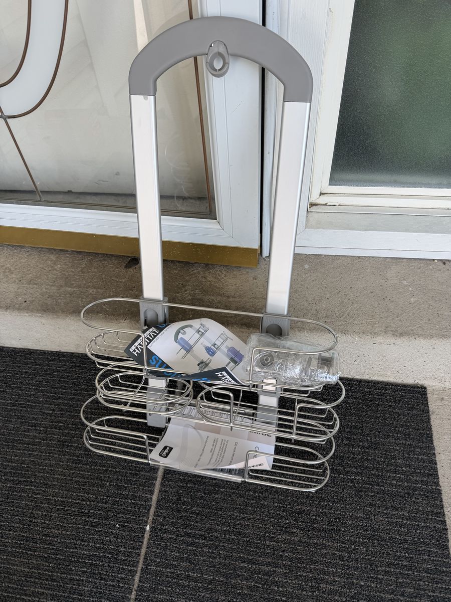 Advanced Habitat Metal Hanging Shower Caddy Organizer with Baskets