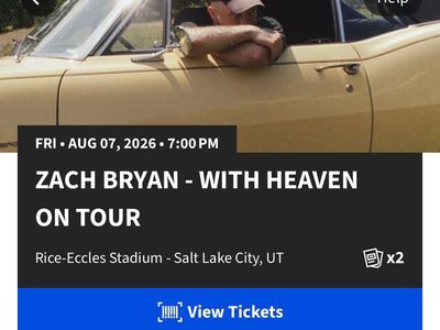 2x Zach Bryan GA Tickets August 7
