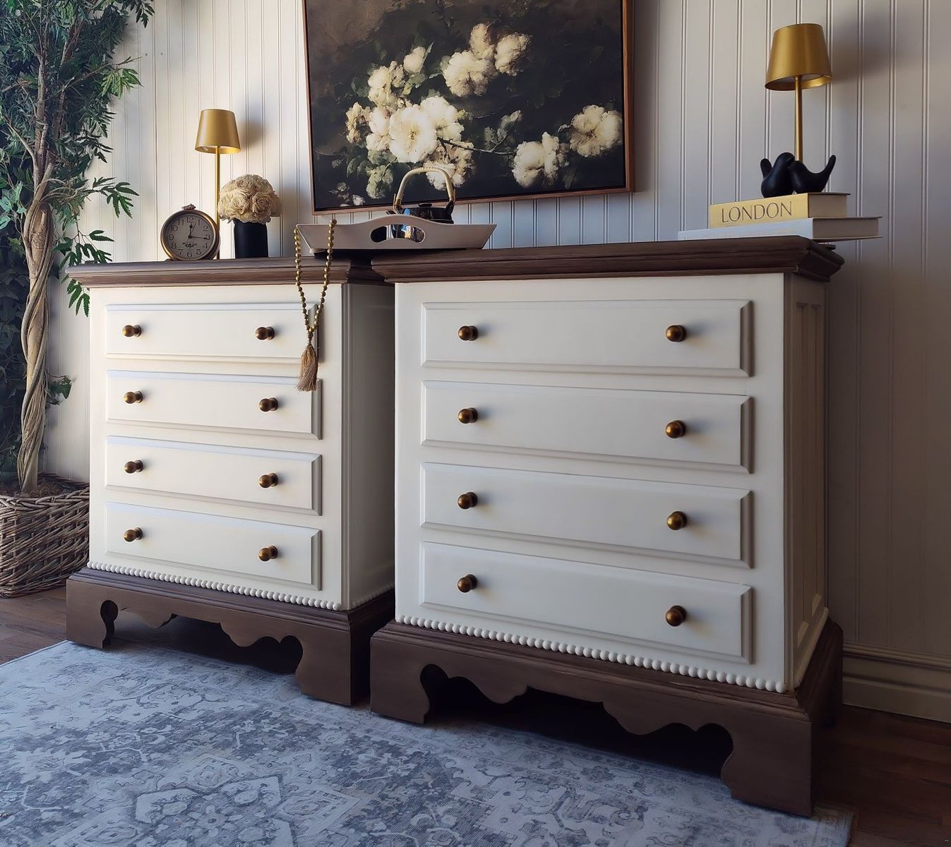 XL Broyhill 4 Drawer Nightstands