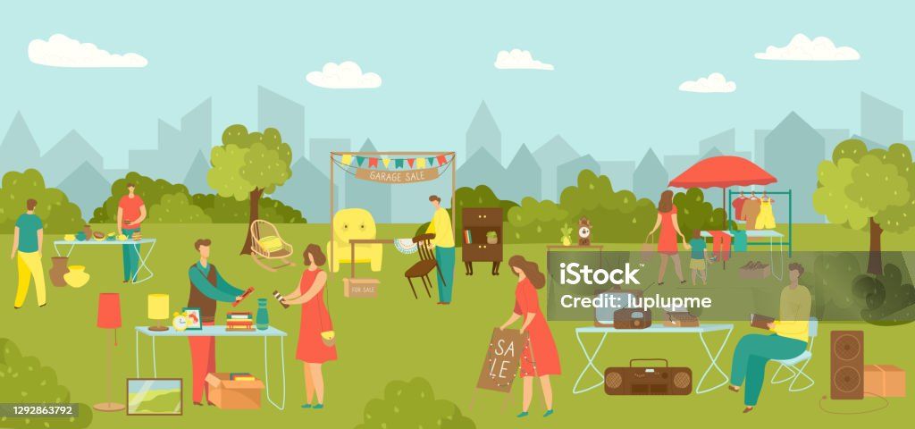 Neighborhood yard sales and bake sales