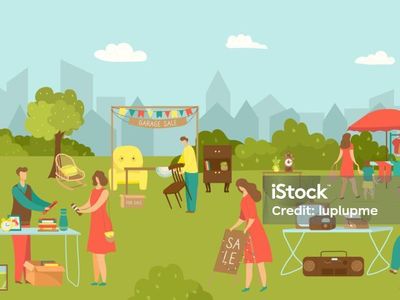Neighborhood yard sales and bake sales