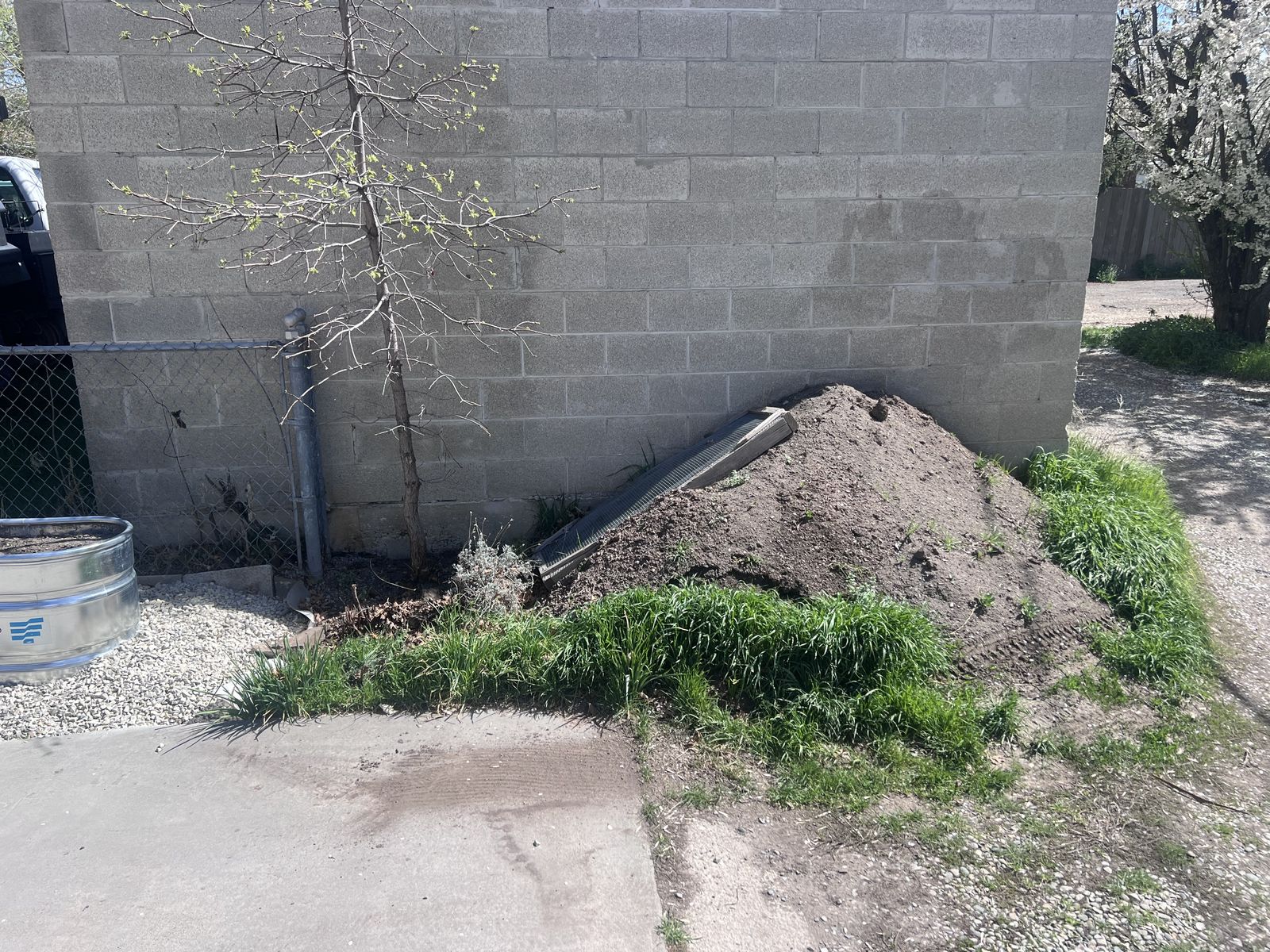 Dirt from organic garden