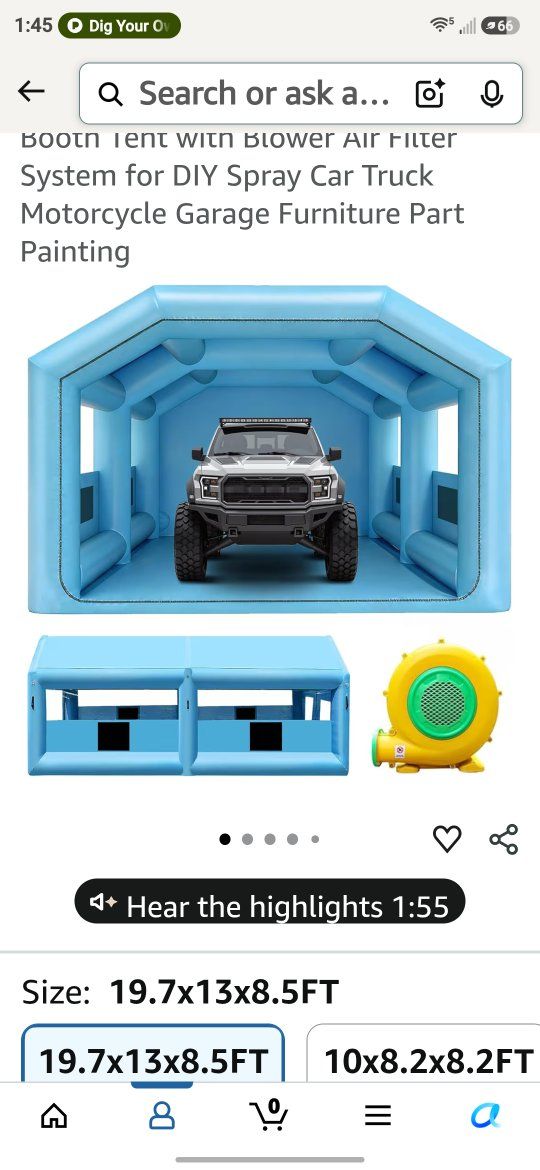 20x10 inflatable paint booth