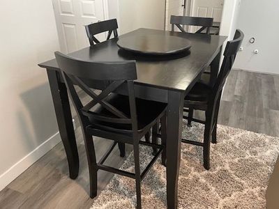 Expandable High Top Table and Chairs