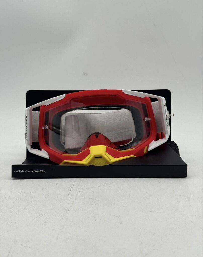 100% Racecraft 2 clear leans goggles