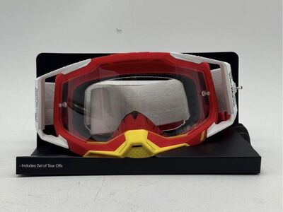 100% Racecraft 2 clear leans goggles