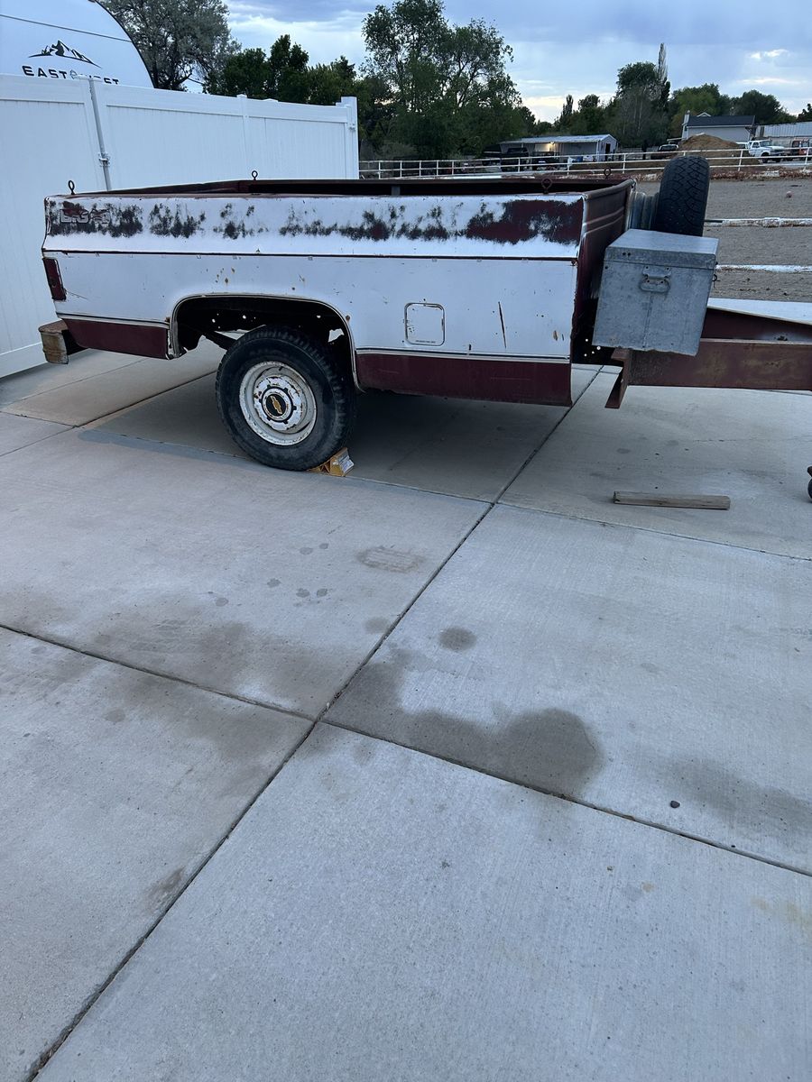 Pickup bed trailer