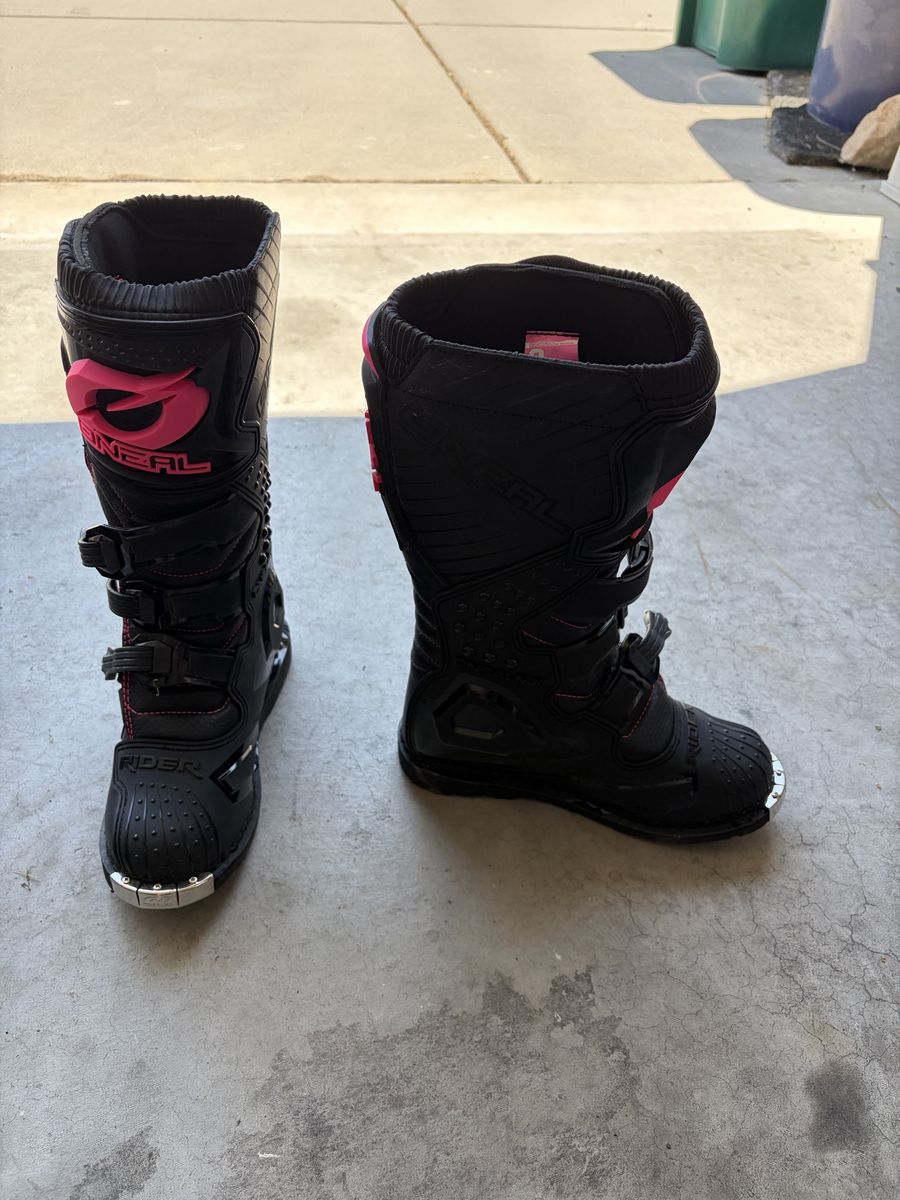 O'Neal Rider Boots Black/Pink Women's Off-Road Motocross