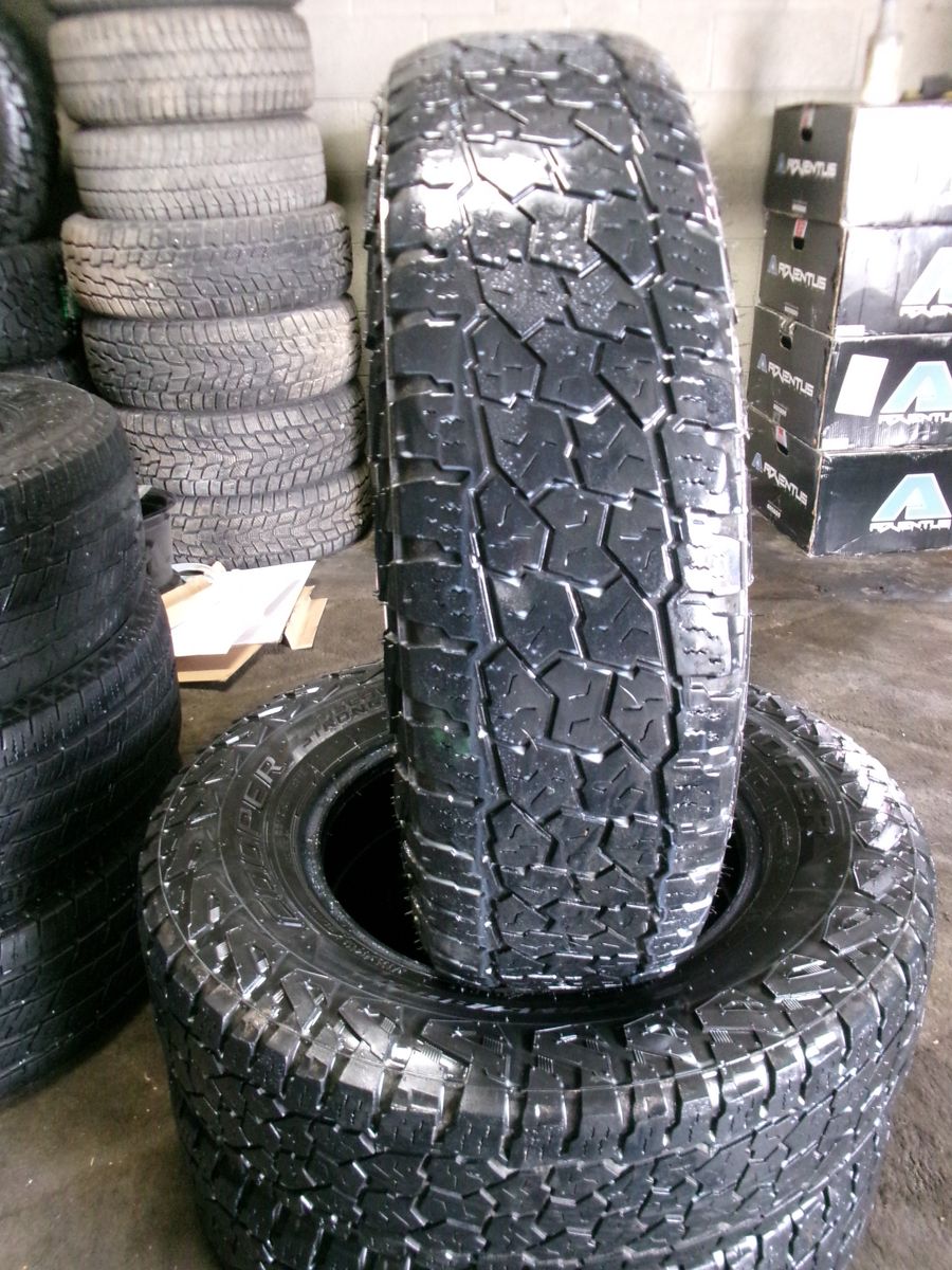 235/80R17 COOPER DISCOVERED STRONHOLD PAIR OF TWO USED TIRES