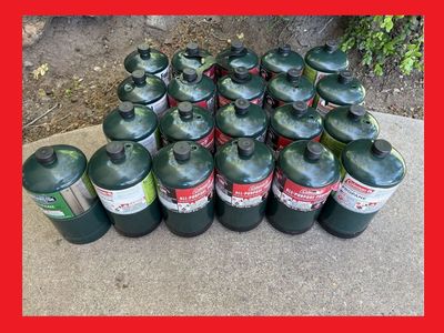 FULL Coleman type All-Purpose Propane LP Gas Fuel 1LB Tanks/Canisters/Cylinders