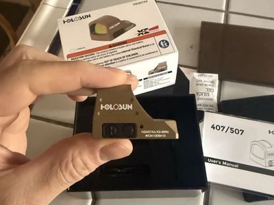 New - Holosun 407A Red Dot (Open to Trades)