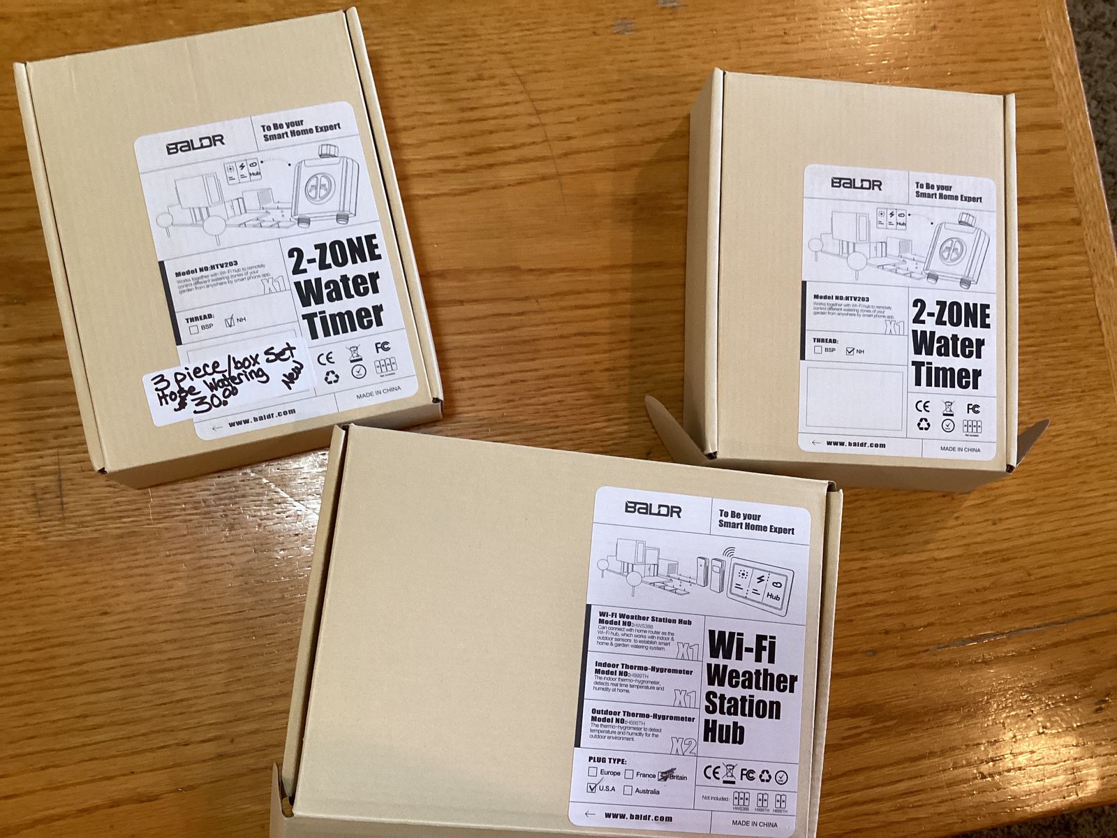 Sprinkler watering Wi-Fi weather hub & watering timers