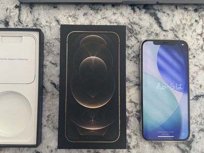 iPhone 12 Pro, Unlocked, gold, 256GB, MGK73LL/A