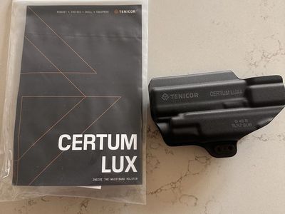 Tenicor Certum LUX4 IWB Holster for Glock 48 / TLR-7 Sub Black
