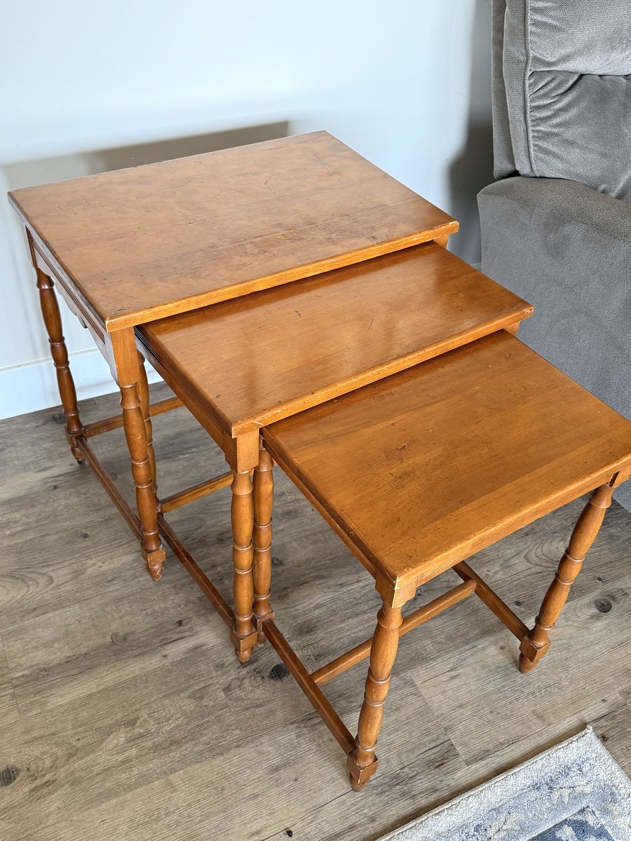 Set Of Three Vintage Resting Tables