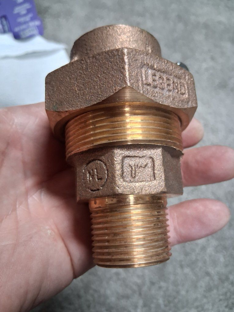 Legend Valve 1" IPS x MNPT T-4320NL No Lead Bronze Pipe Coupling New!