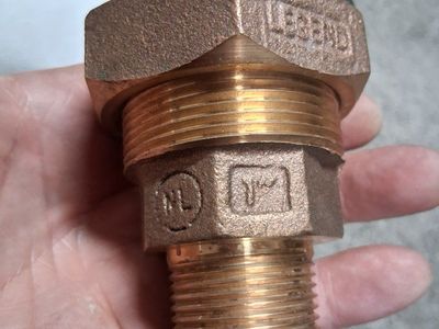 Legend Valve 1" IPS x MNPT T-4320NL No Lead Bronze Pipe Coupling New!