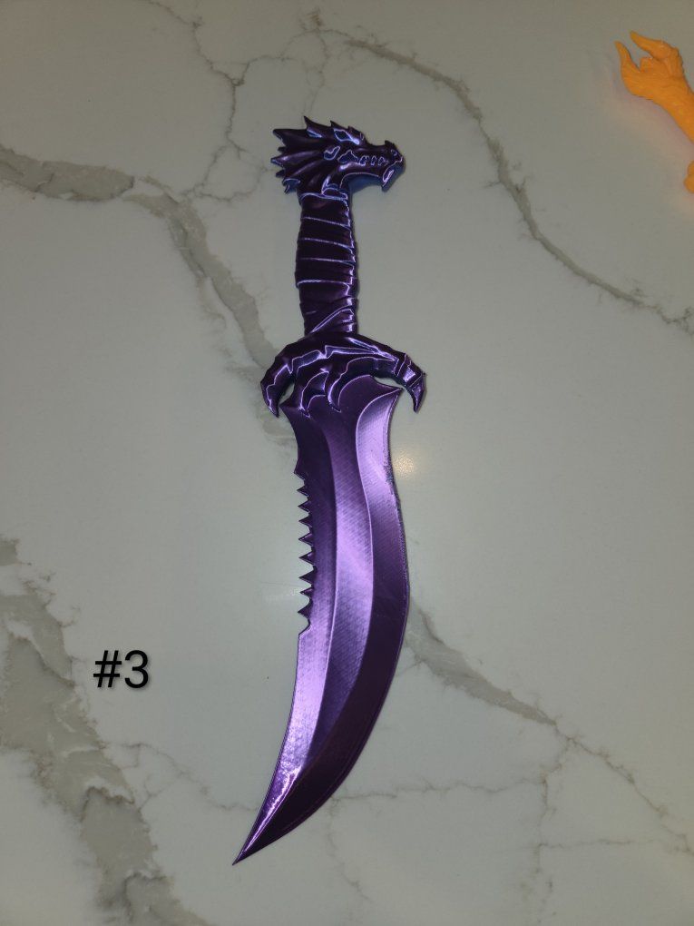 3D Knives, Daggers and more.