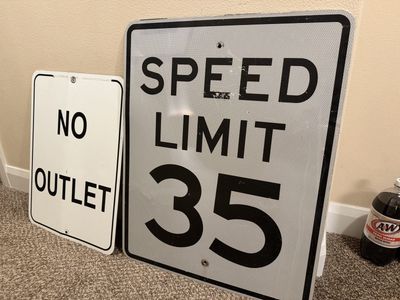 Authentic Street Sign Pair