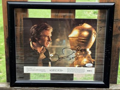 Return Of The Jedi Lobby Card Signed By C-3P0