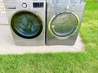 Washer and electric dryer