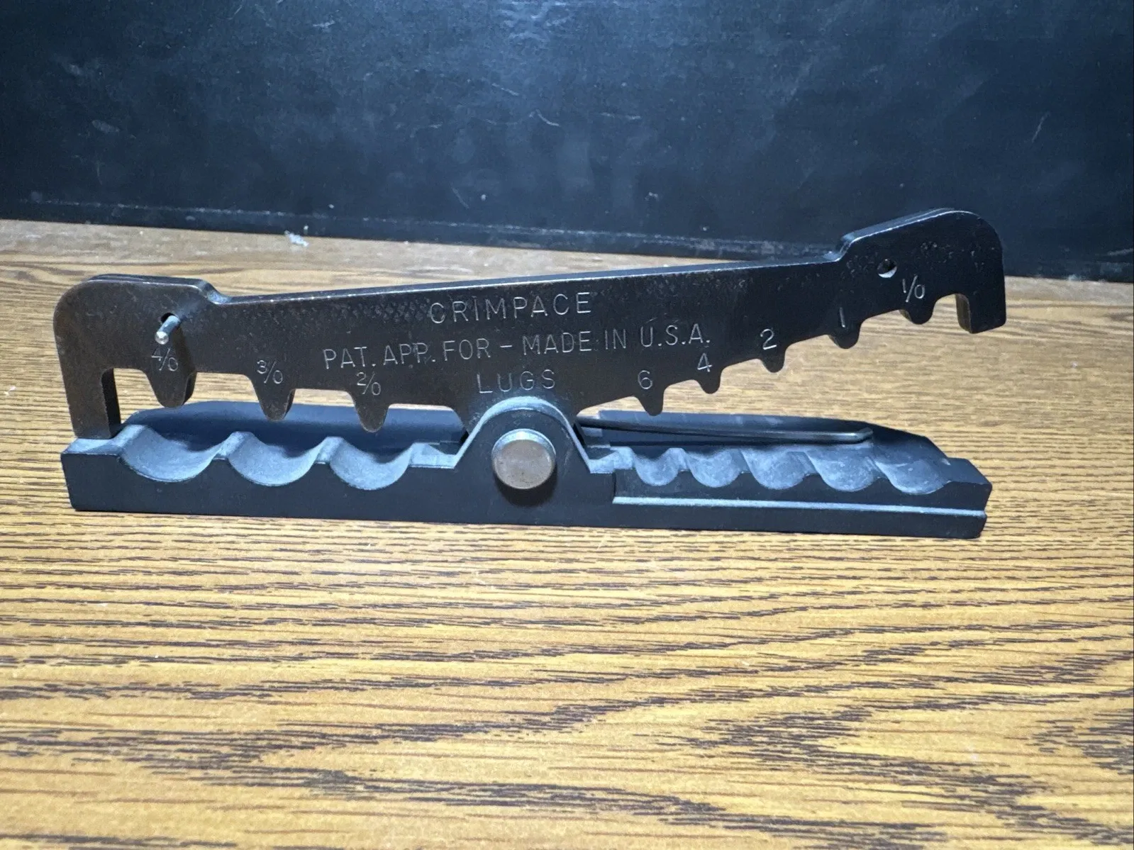 Vintage CRIMPACE Crimping Tool – Made in USA – Multi-Size Lug Crimper (1/0–6)