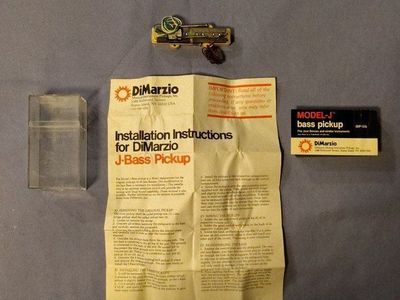 Vintage 1980s DiMarzio Model J Bass Bridge Pickup