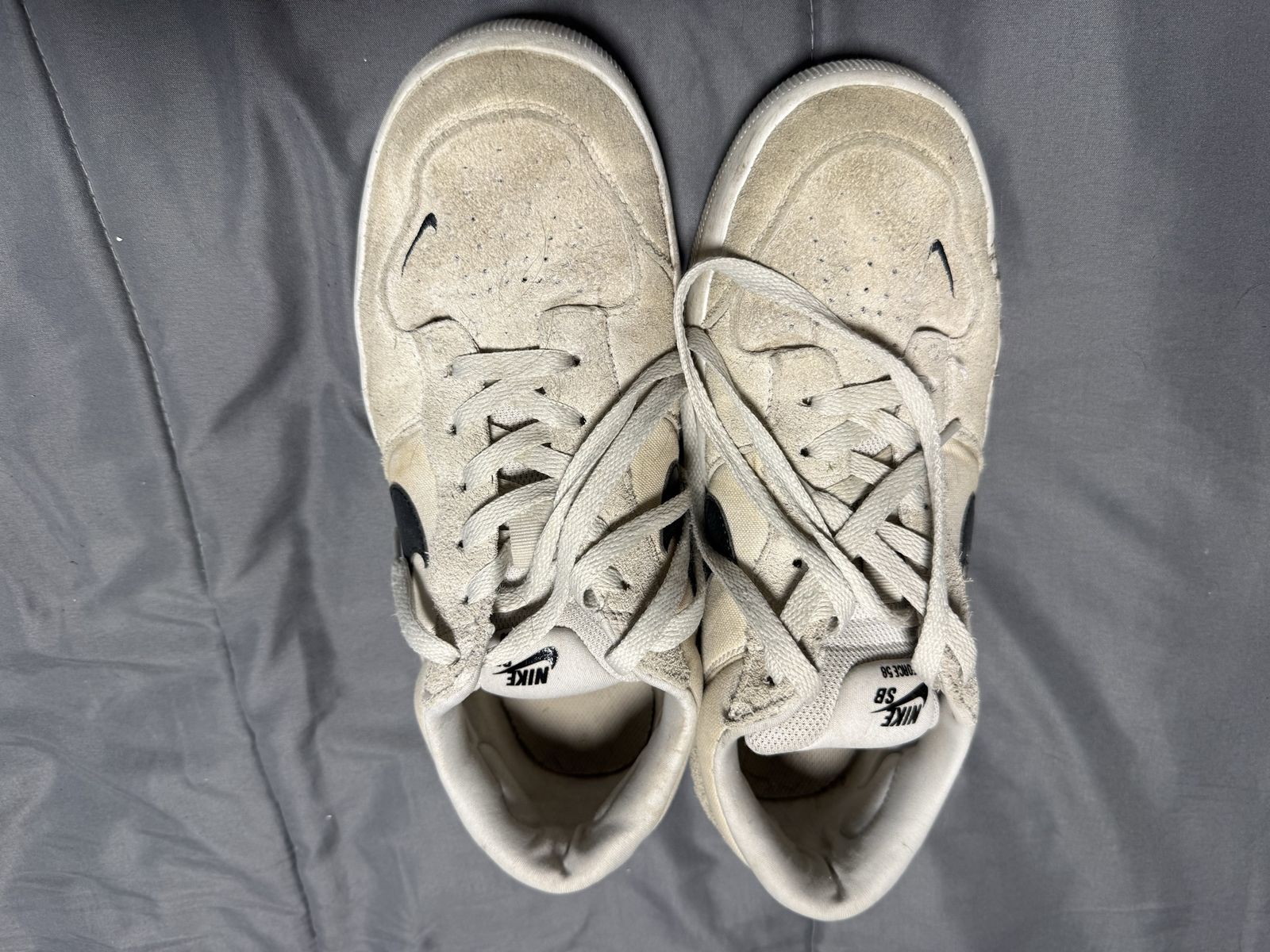 Nike SB Force 58 Beige Suede Skate Shoes Men's Size 10