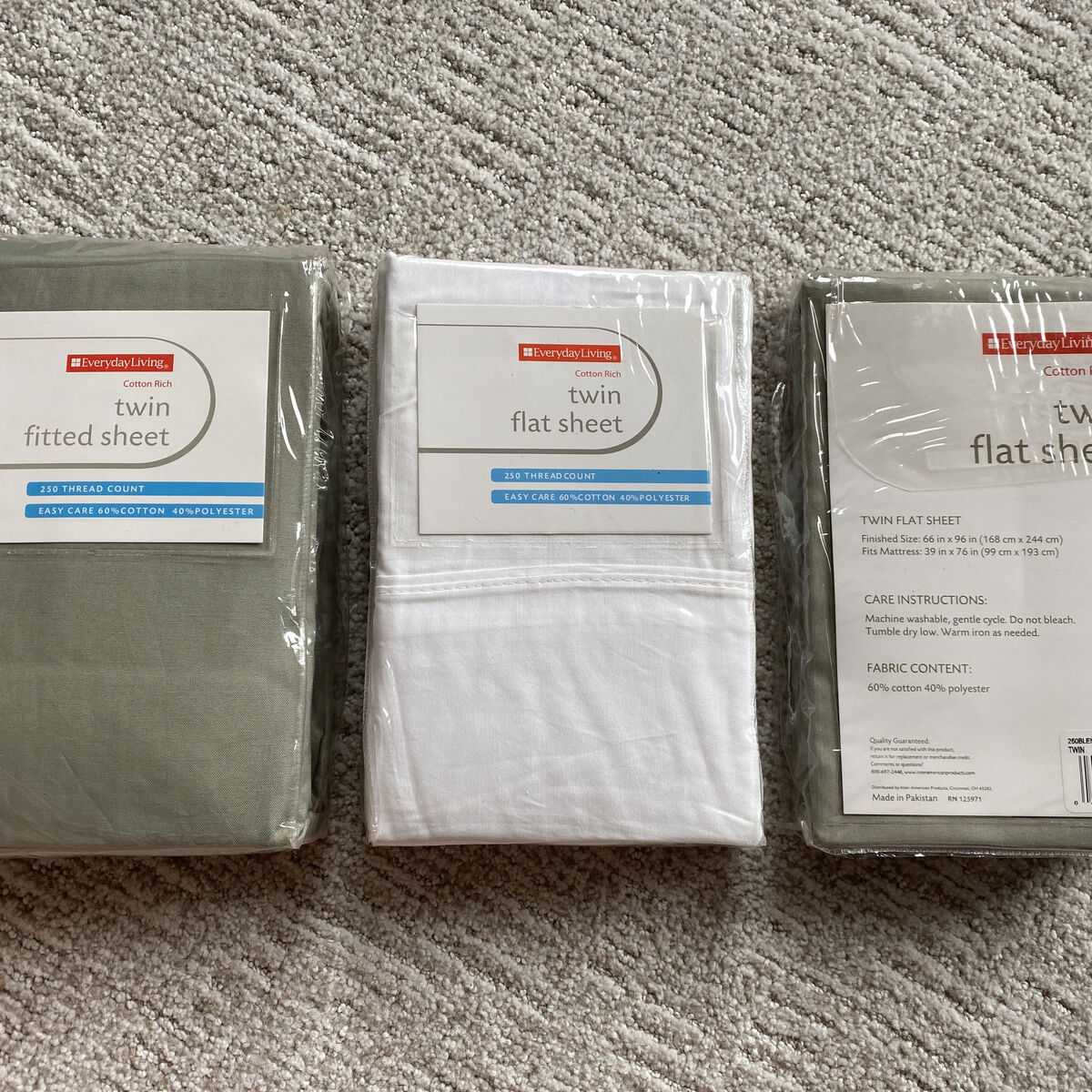 New Twin Flat Sheets $10 Each