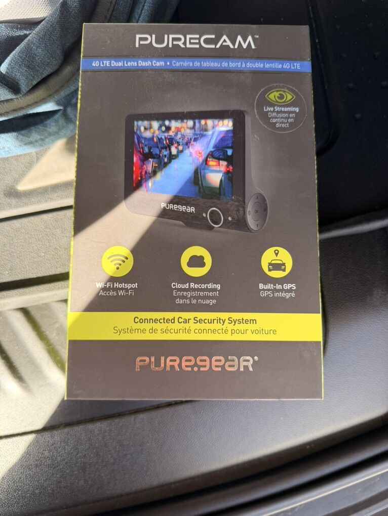PureCam 4G LTE Dual-Lens Dash Cam – NEW IN BOX