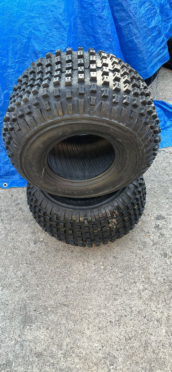 25x12.00-9 NEW PAIR OF DEESTONE ATV TIRES