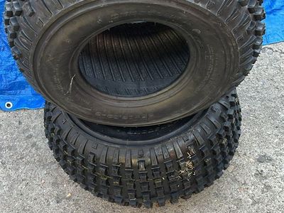 25x12.00-9 NEW PAIR OF DEESTONE ATV TIRES