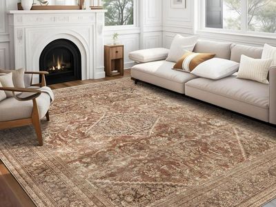 New 8x10 Area Rugs for Living Room, Non-Slip Backing Washable Rug 8x10