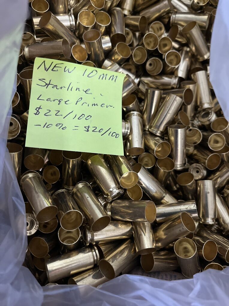 NEW 10 mm Auto Brass. Used Available Too.