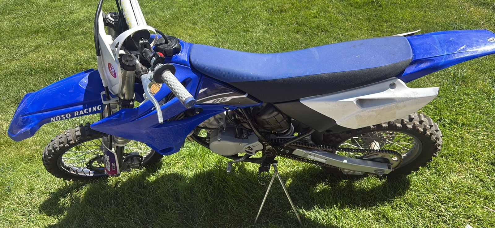 2016 Yamaha YZ 85 Dirt Bike - 2-Stroke Engine, Blue/White
