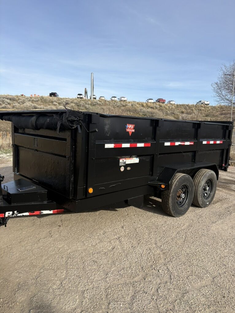 2019 PJ 7x14x3 Dump Trailer 14k Axels