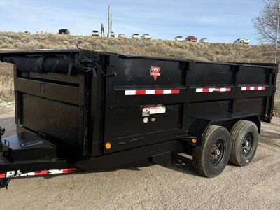 2019 PJ 7x14x3 Dump Trailer 14k Axels