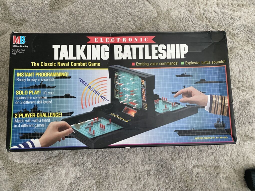 Talking Battleship Game    Vintage 1989