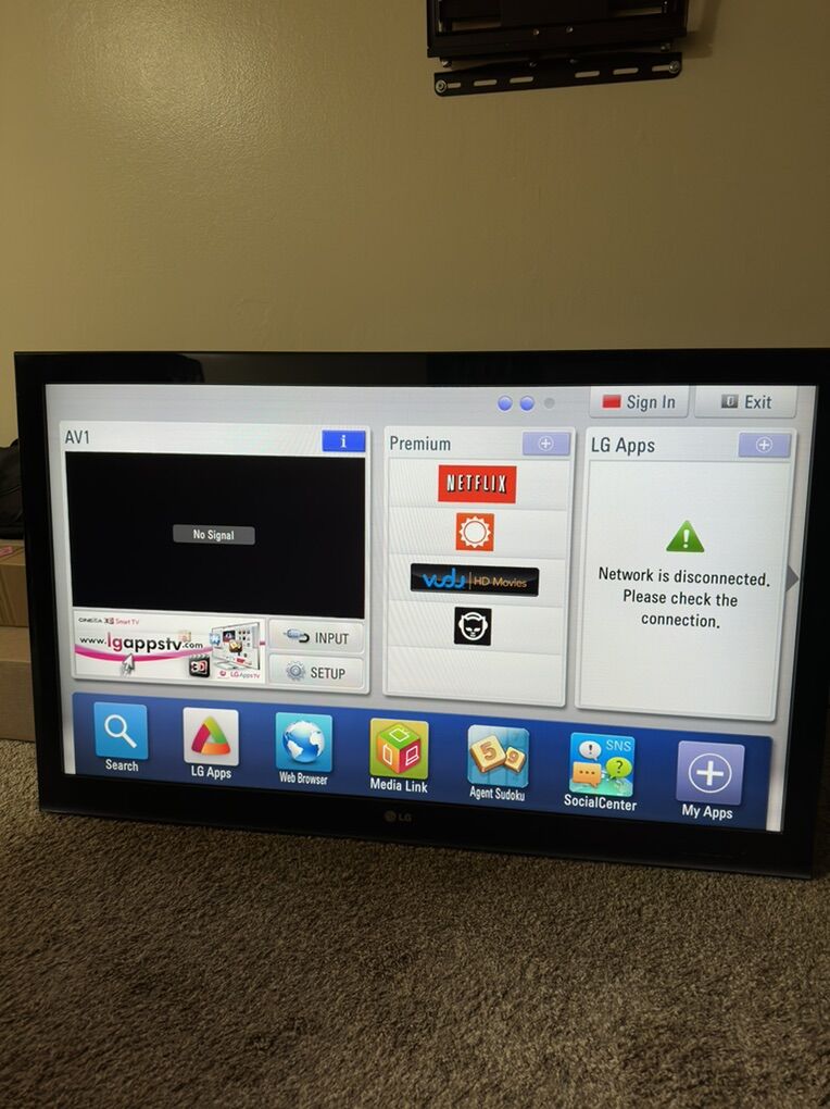 LG 50 Inch TV (RCA And Hmdi Ports)